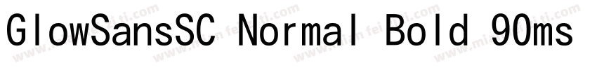 GlowSansSC Normal Bold 90ms RKSJ H字体转换